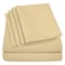 Luxury Dreams 6-Piece 1600 TC Series Ultra Soft Deep Pocket Premium Microfiber Bed Sheet Set LD-1600S-6PC-BEI-F - alternate 2